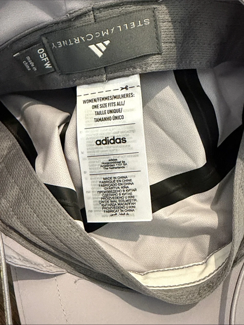 adidas by Stella McCartney RAIN Cap, Grey, ONE Size